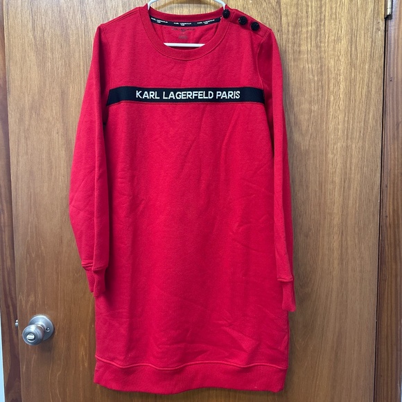 Karl Lagerfeld Sweatshirt Dress - Medium - Picture 1 of 4